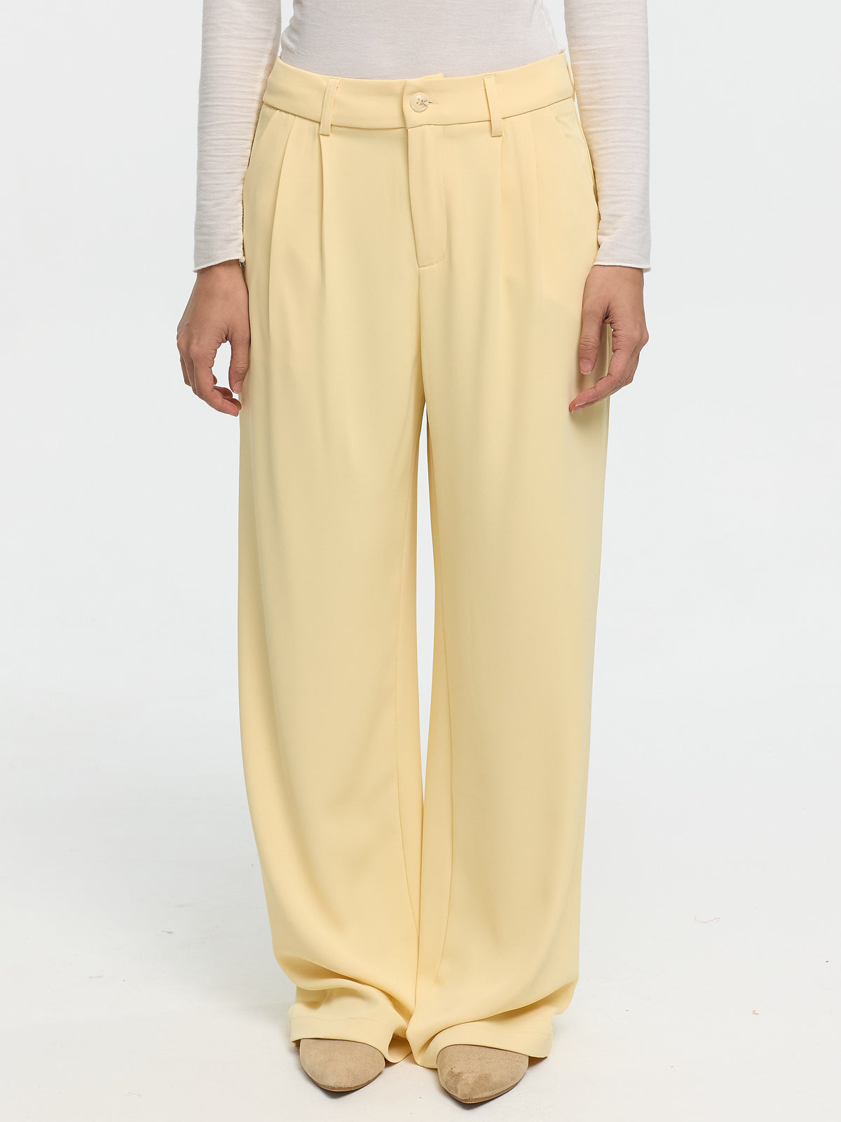 Stoffhose „Kim“ in Gelb