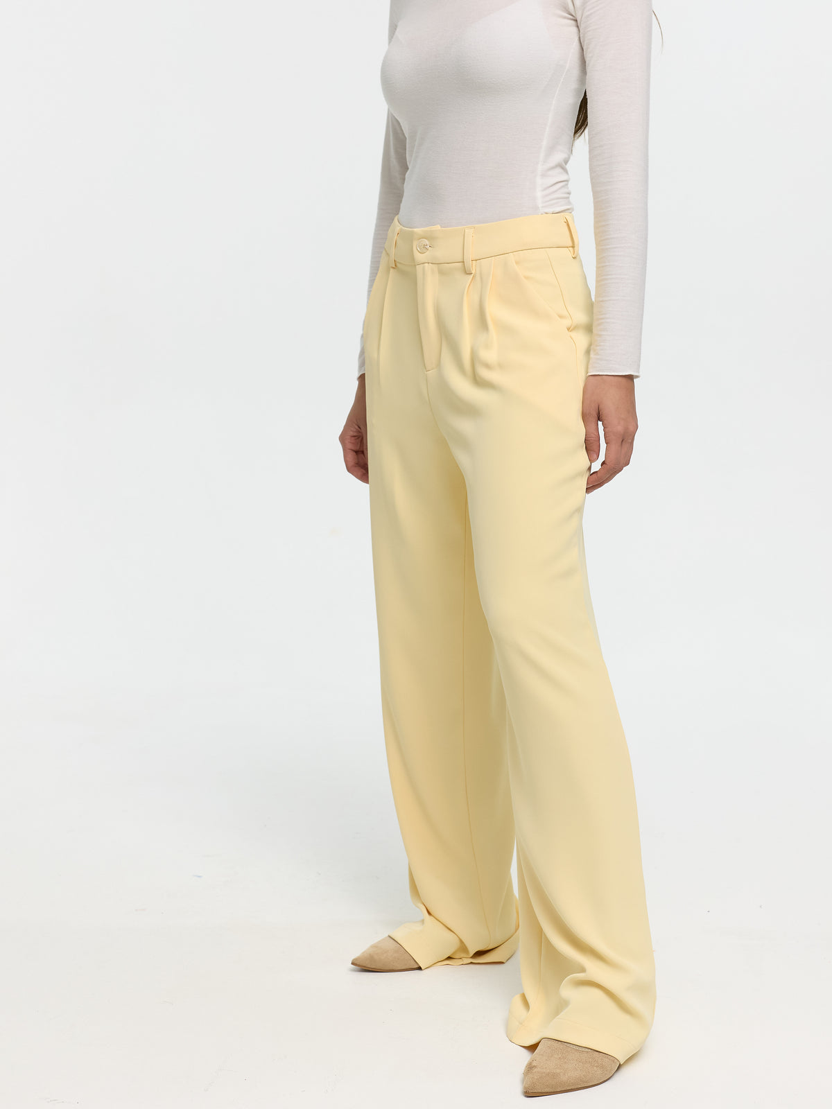 Stoffhose „Kim“ in Gelb