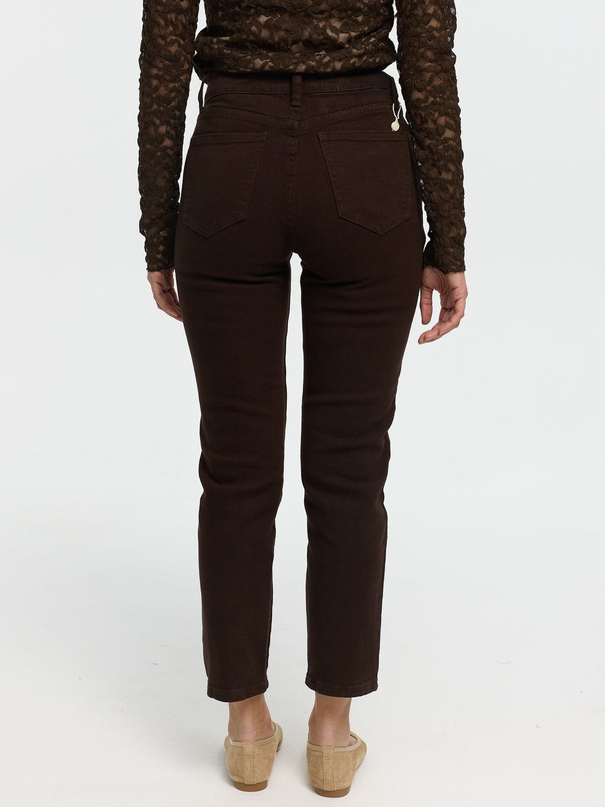 Momjeans "Dinah" in Braun