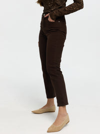Momjeans "Dinah" in Braun