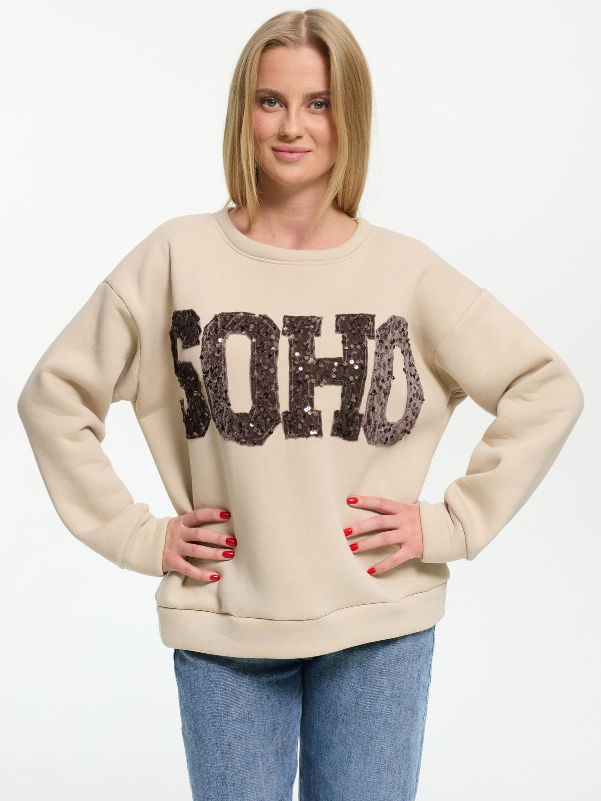 Pullover "Soho" in Beige