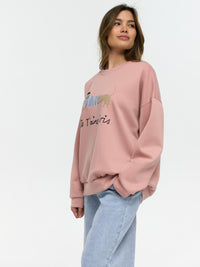 Pullover "Je T'aime Paris" in Rose