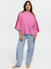 Kurzarm Pullover "Britney" in Pink