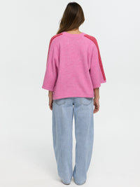 Kurzarm Pullover "Britney" in Pink