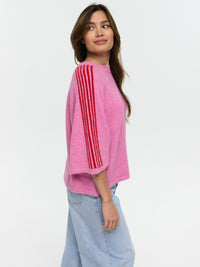 Kurzarm Pullover "Britney" in Pink