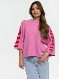 Kurzarm Pullover "Britney" in Pink