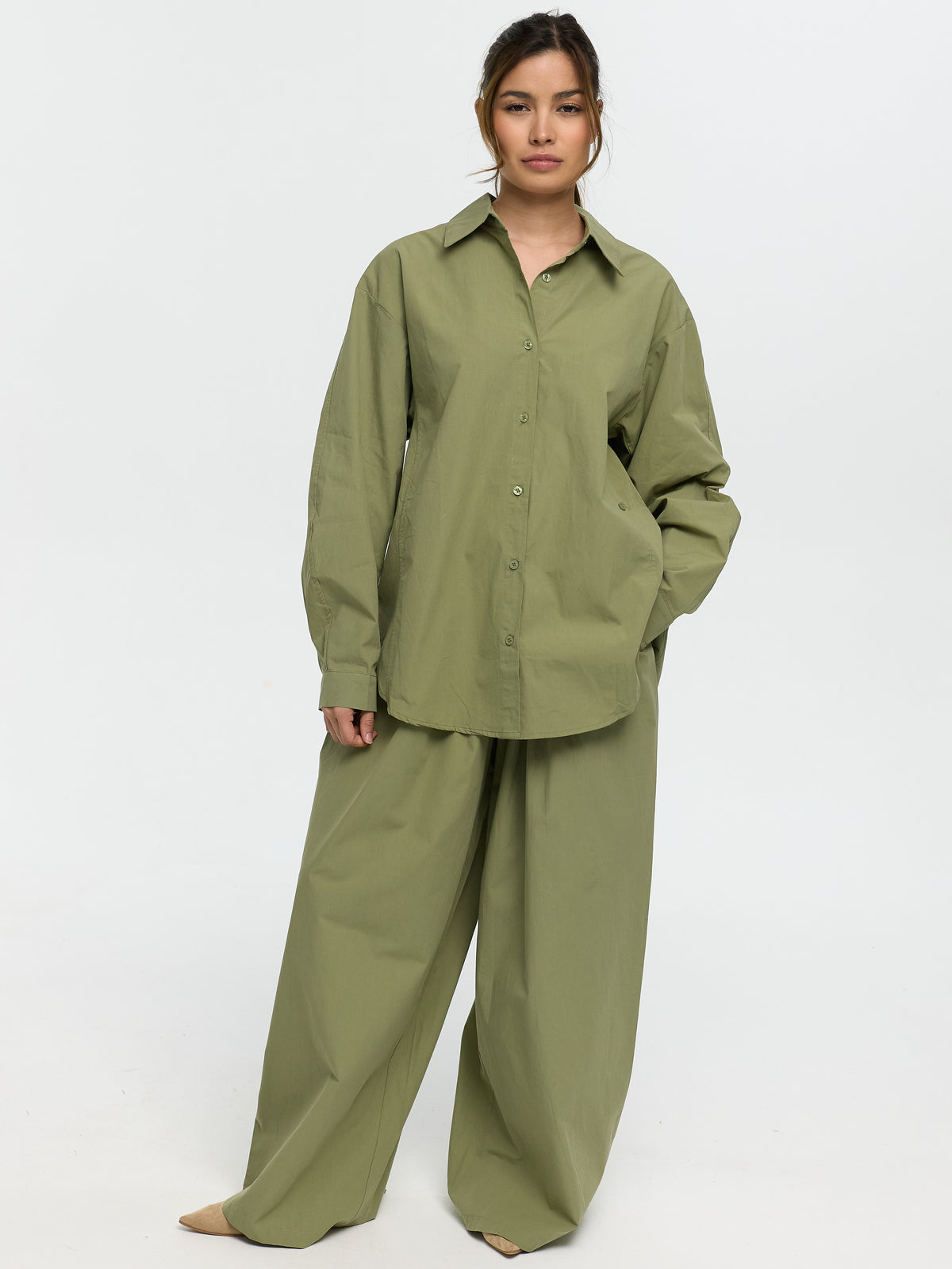 Bluse "Sanja" in Khaki