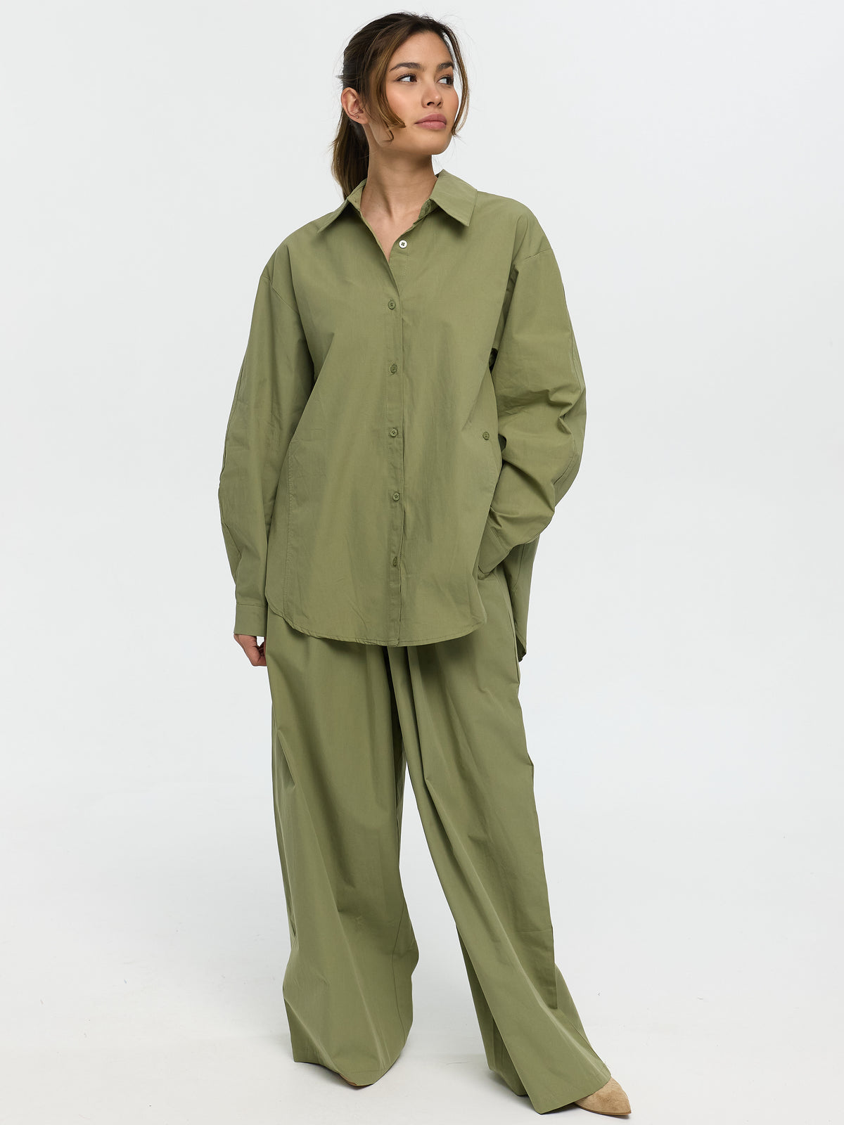 Bluse "Sanja" in Khaki