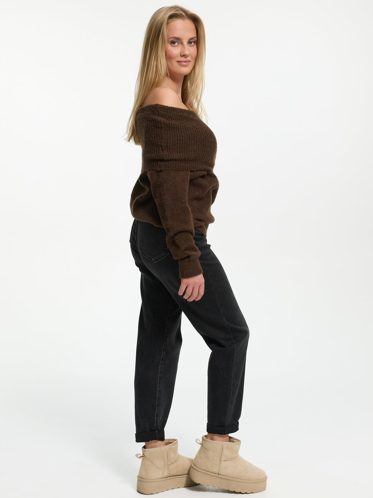 Baggy-Jeans "Rita" in Black