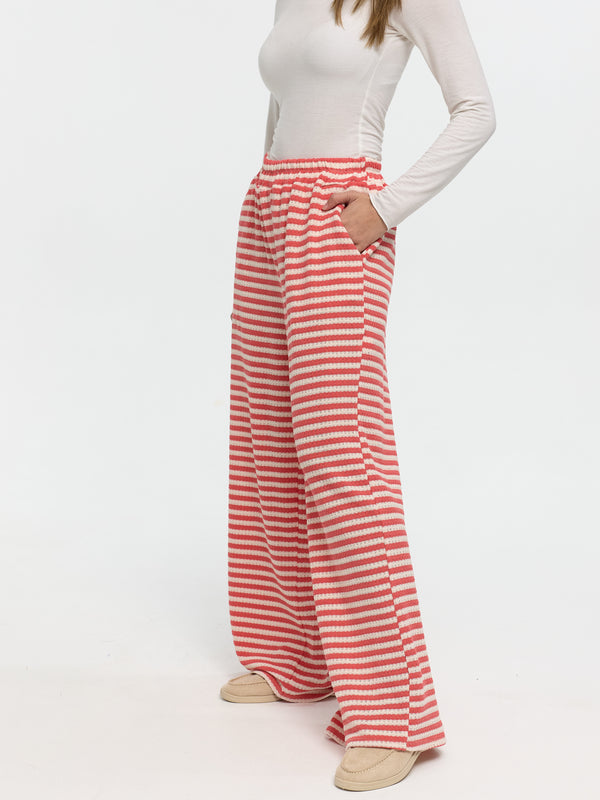 Hose „Abbey“ Coral gestreift