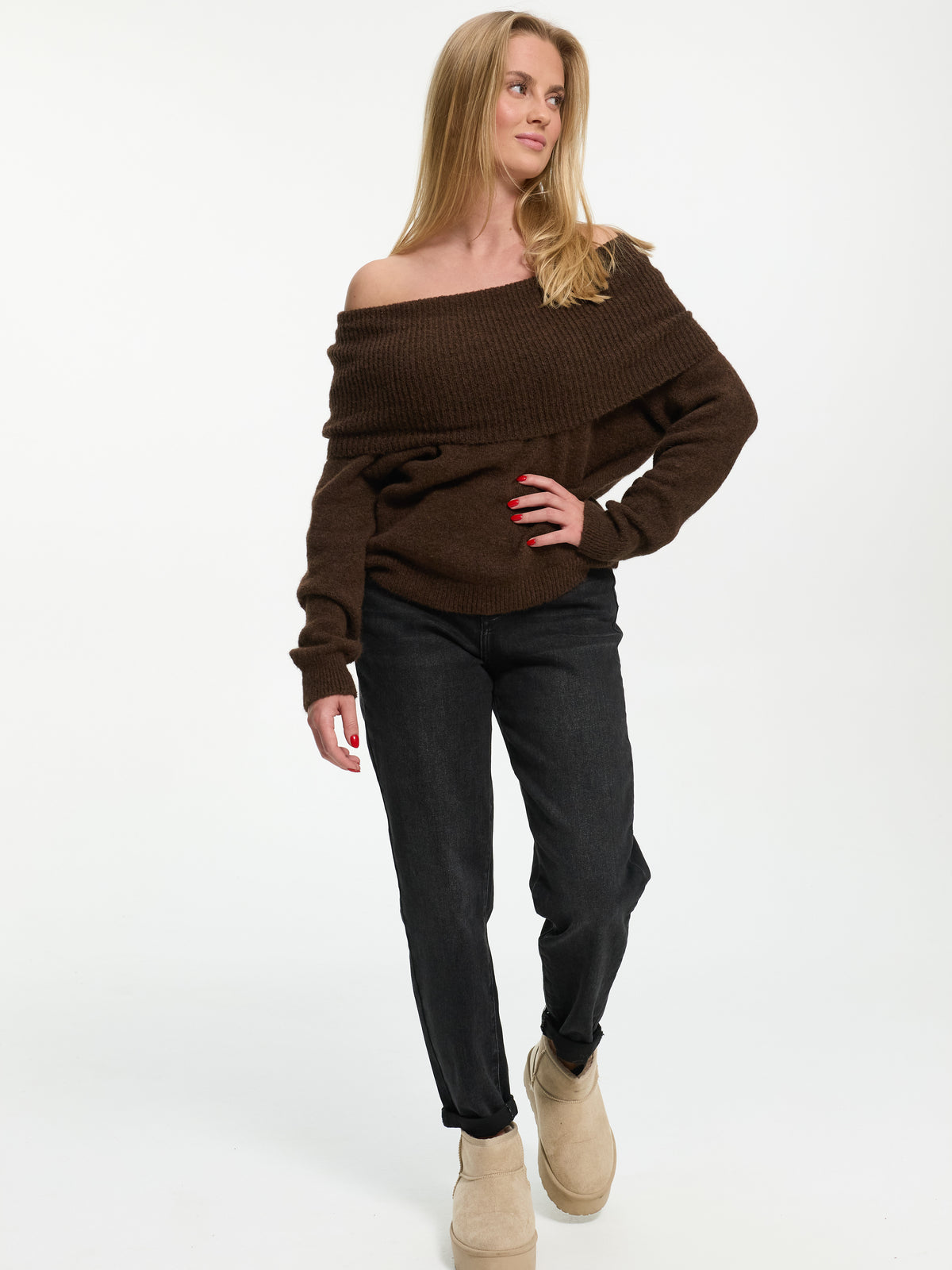 Baggy-Jeans "Rita" in Black