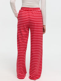 Hose „Stina“ Rot/Rosa Gestreift