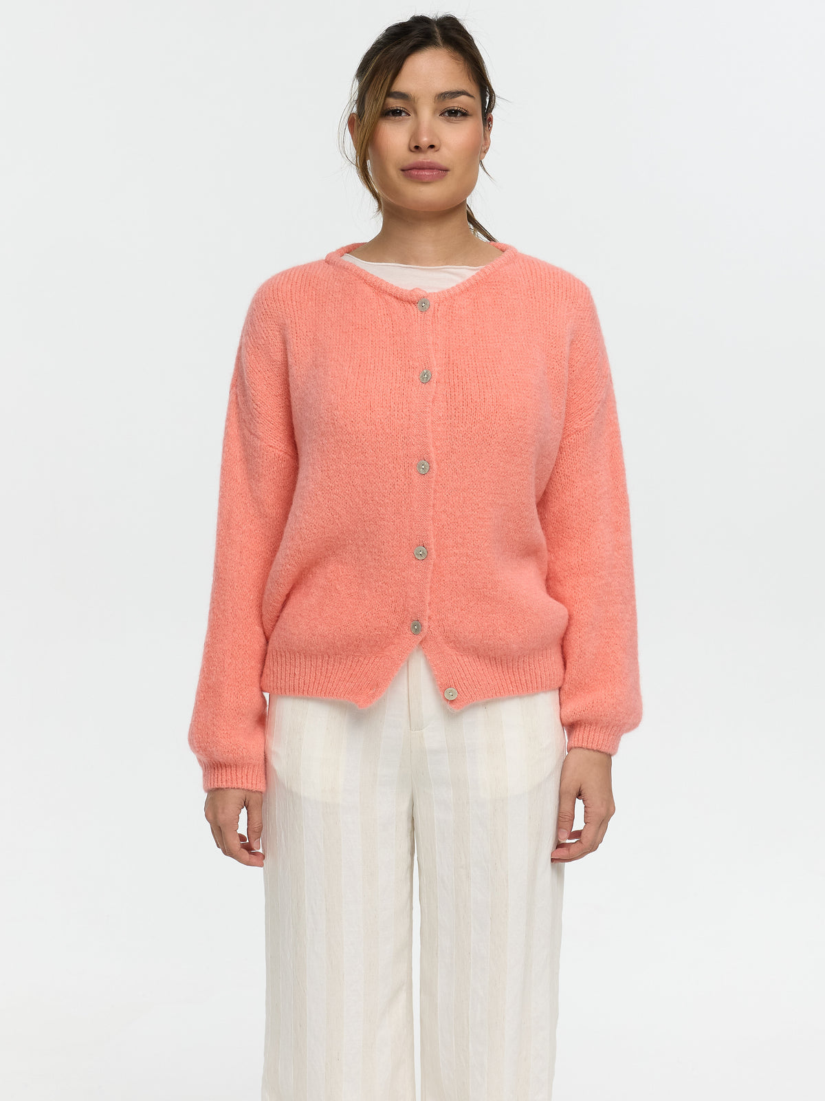 Cardigan "Serena" in Coral