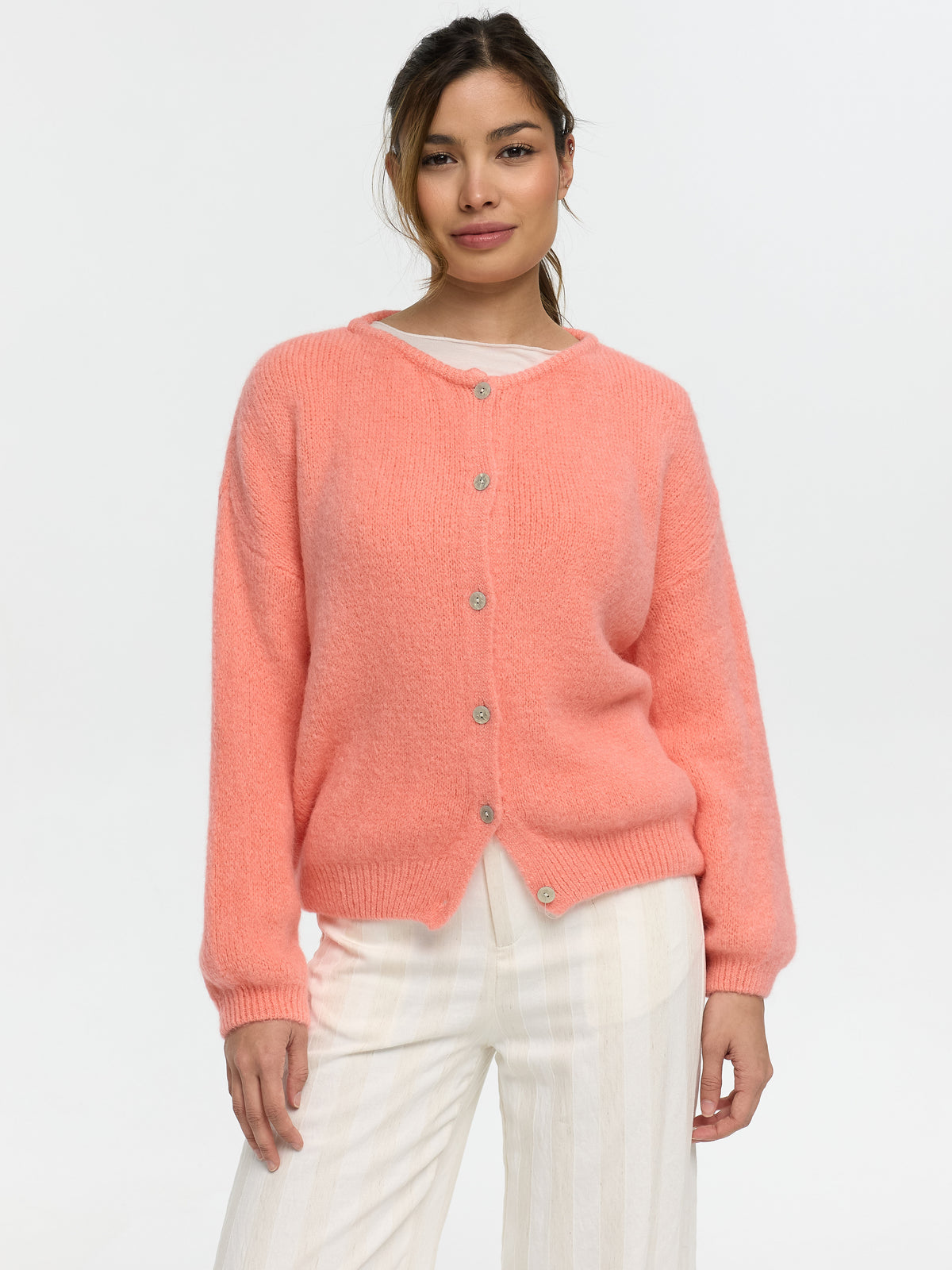 Cardigan "Serena" in Coral