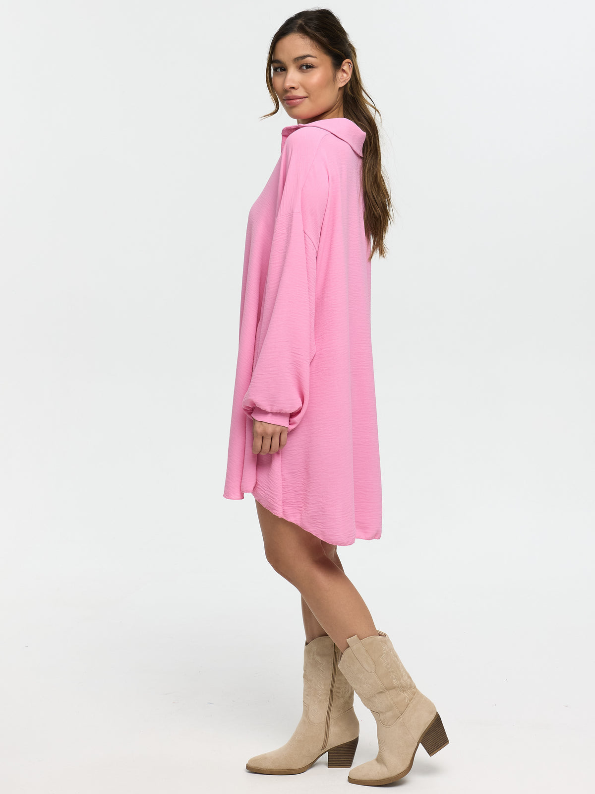 Longbluse "Irina" in Pink