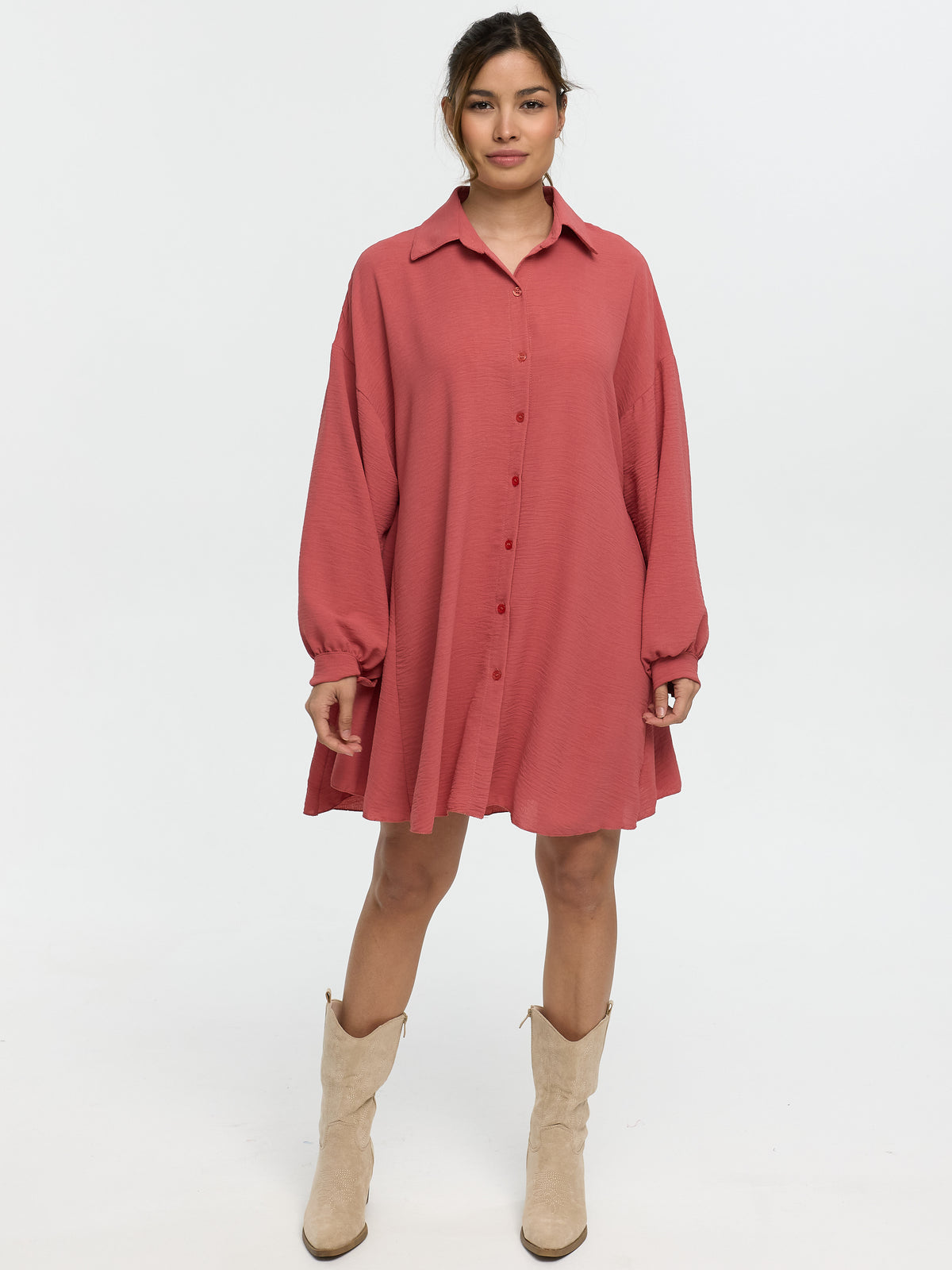 Longbluse "Irina" in Rost