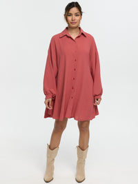 Longbluse "Irina" in Rost