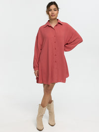 Longbluse "Irina" in Rost