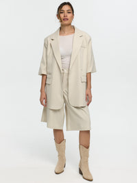 Kurzarm Blazer „Lori“ in Beige