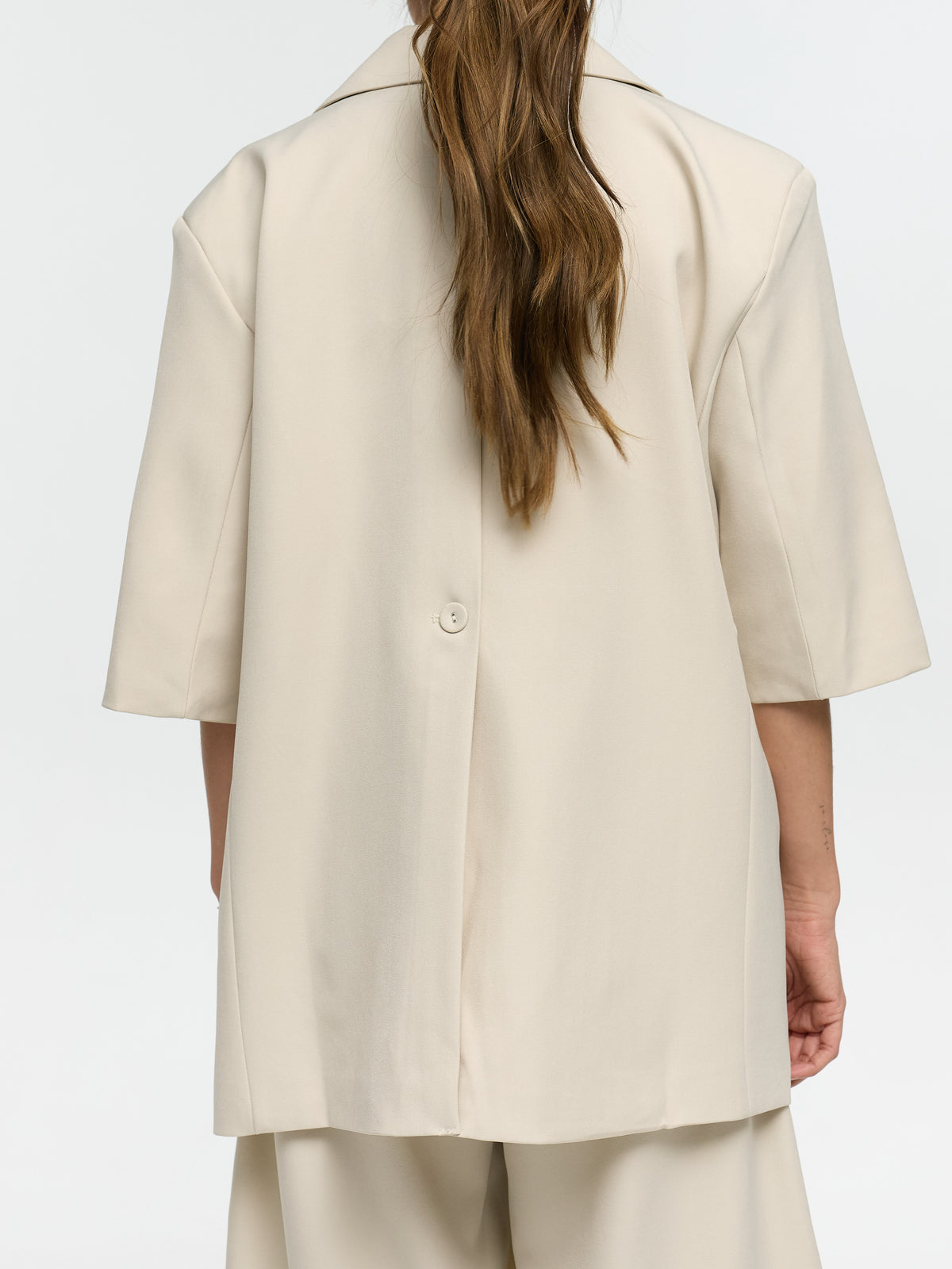 Kurzarm Blazer „Lori“ in Beige