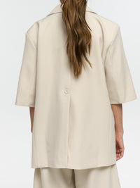 Kurzarm Blazer „Lori“ in Beige