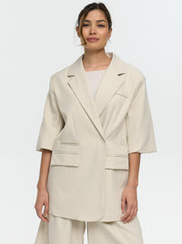 Kurzarm Blazer „Lori“ in Beige