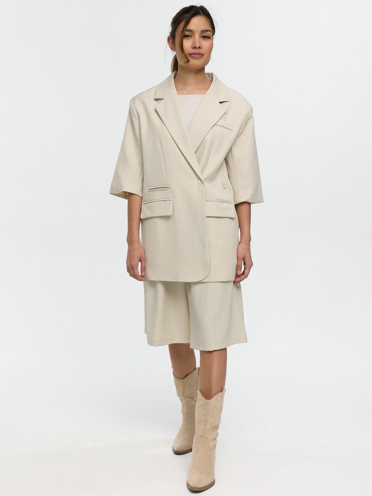 Bermudas „Lori“ in Beige