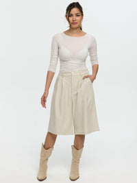 Bermudas „Lori“ in Beige