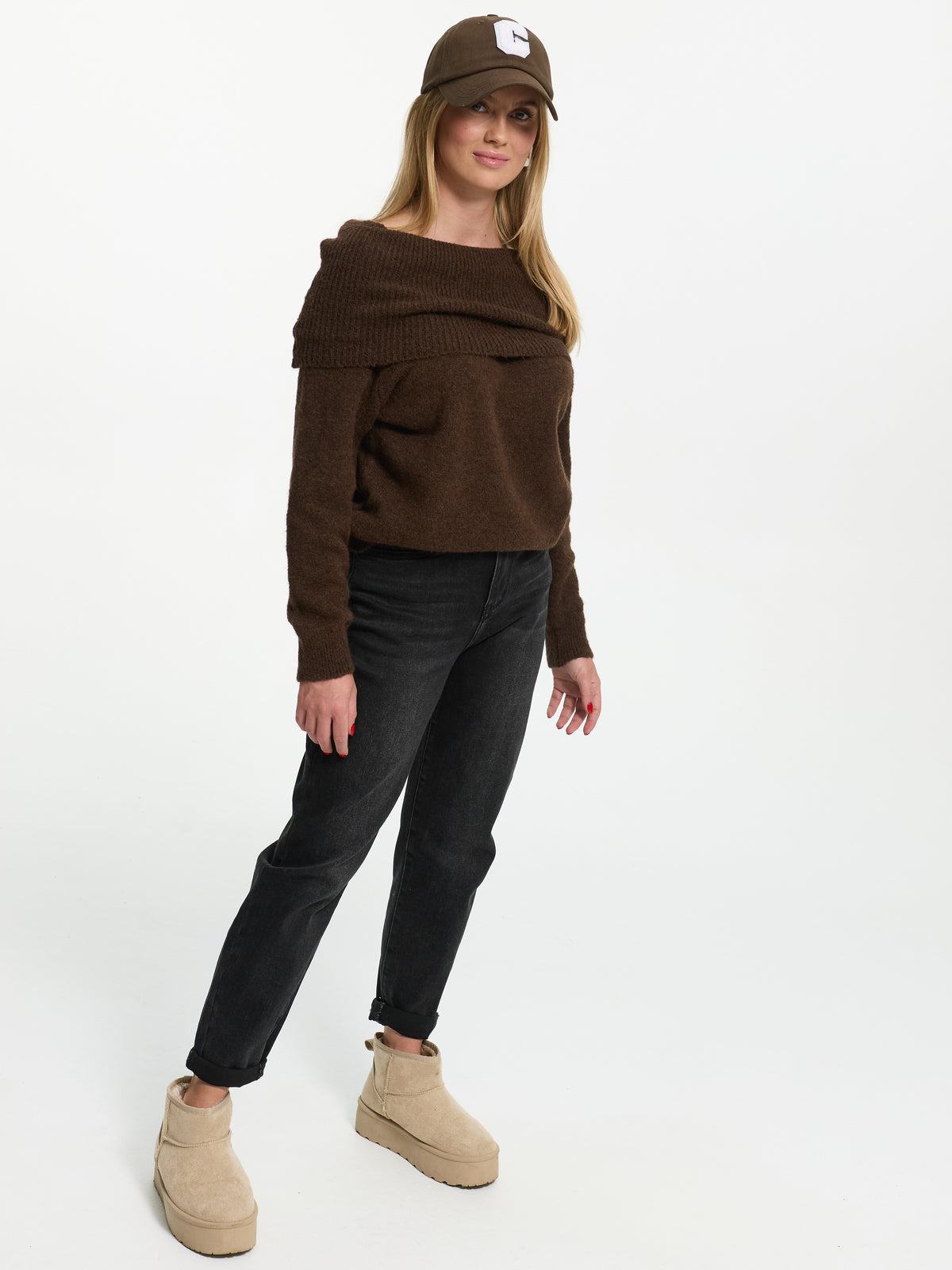 Baggy-Jeans "Rita" in Black