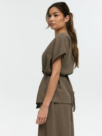 Blazer-Weste „Levina“ in Cappuccino