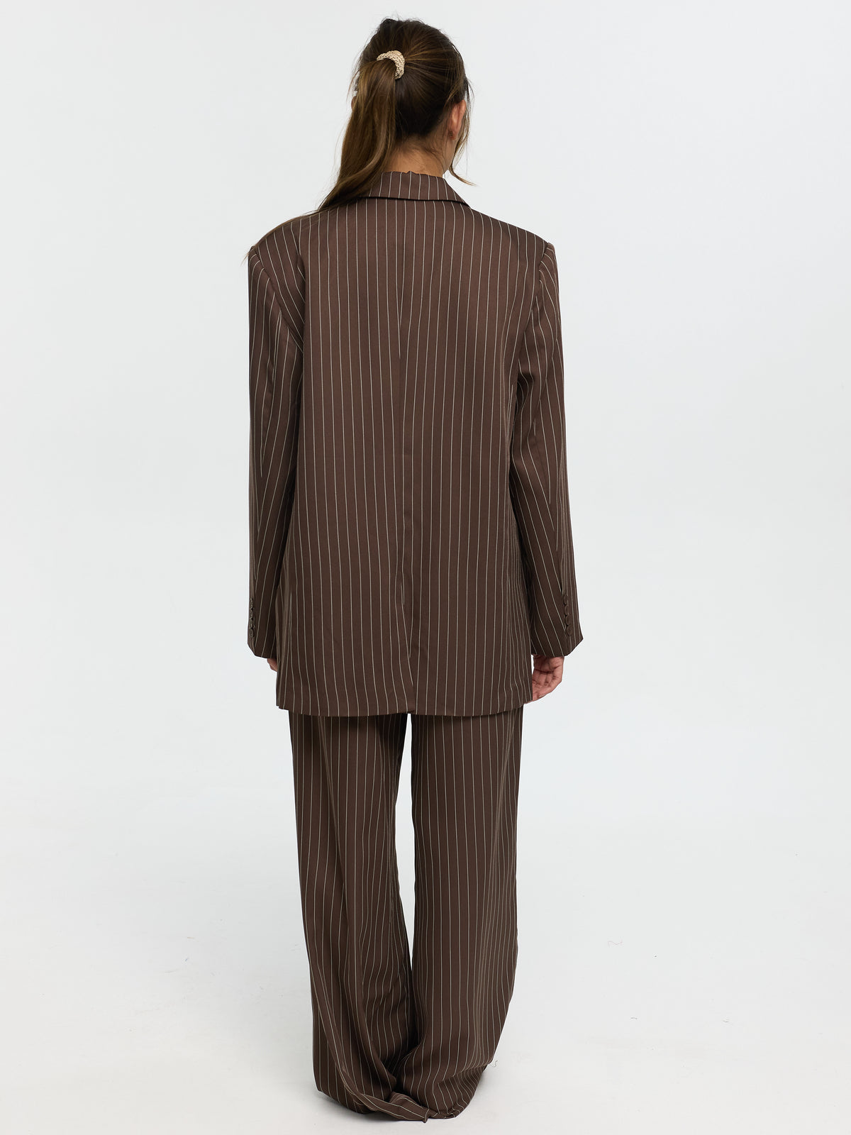 Nadelstreifen Blazer „Kathie“ in Braun