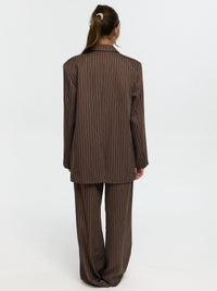 Nadelstreifen Blazer „Kathie“ in Braun