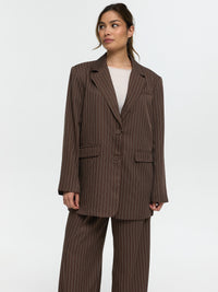 Nadelstreifen Blazer „Kathie“ in Braun