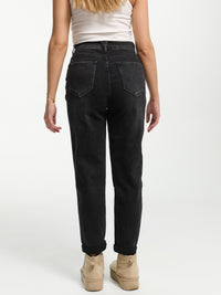 Baggy-Jeans "Rita" in Black