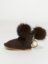 Schlüsselanhänger "Boots" in Braun