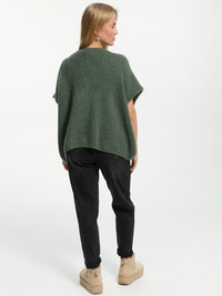 Cardigan "Marina" in Tannengrün