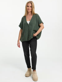 Cardigan "Marina" in Tannengrün