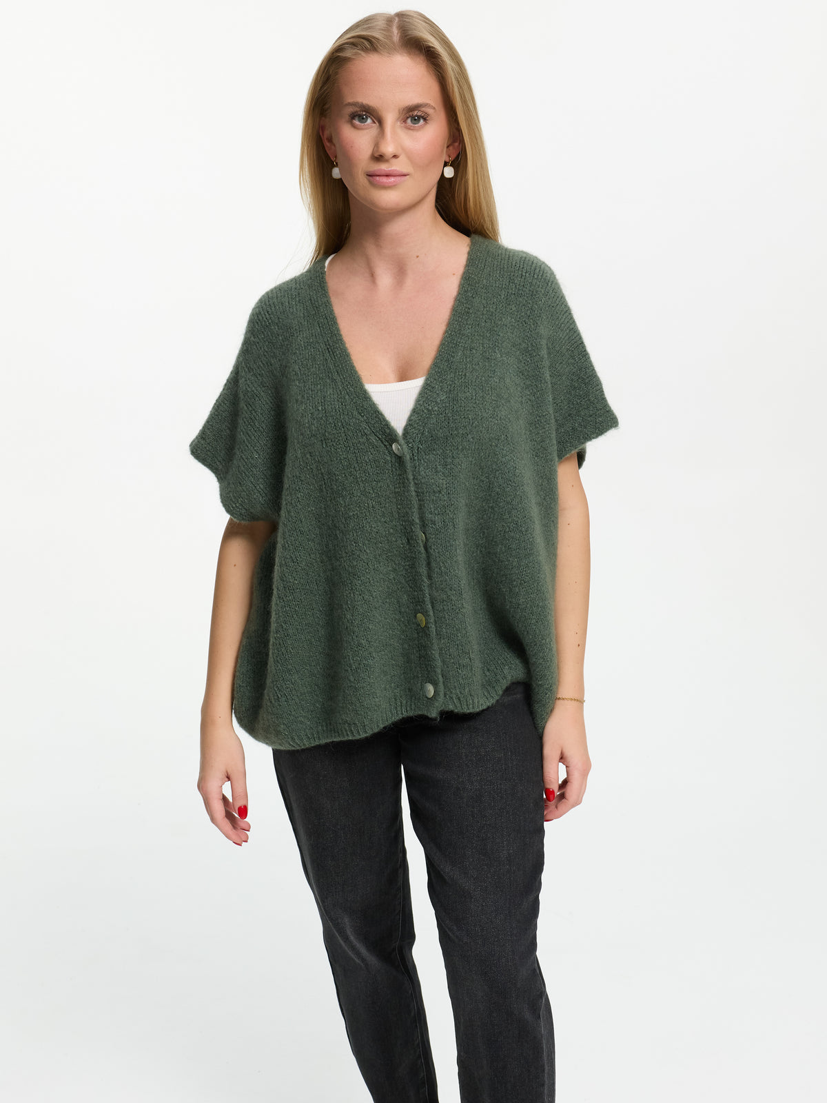 Cardigan "Marina" in Tannengrün