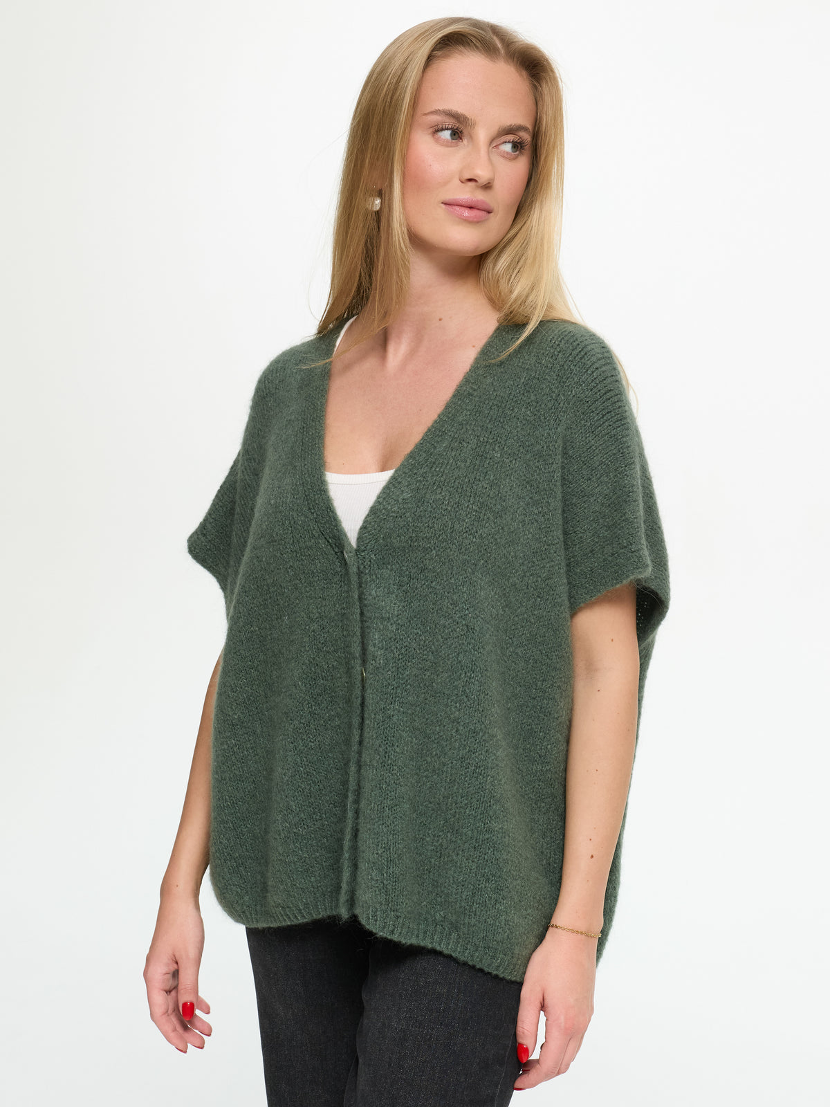 Cardigan "Marina" in Tannengrün