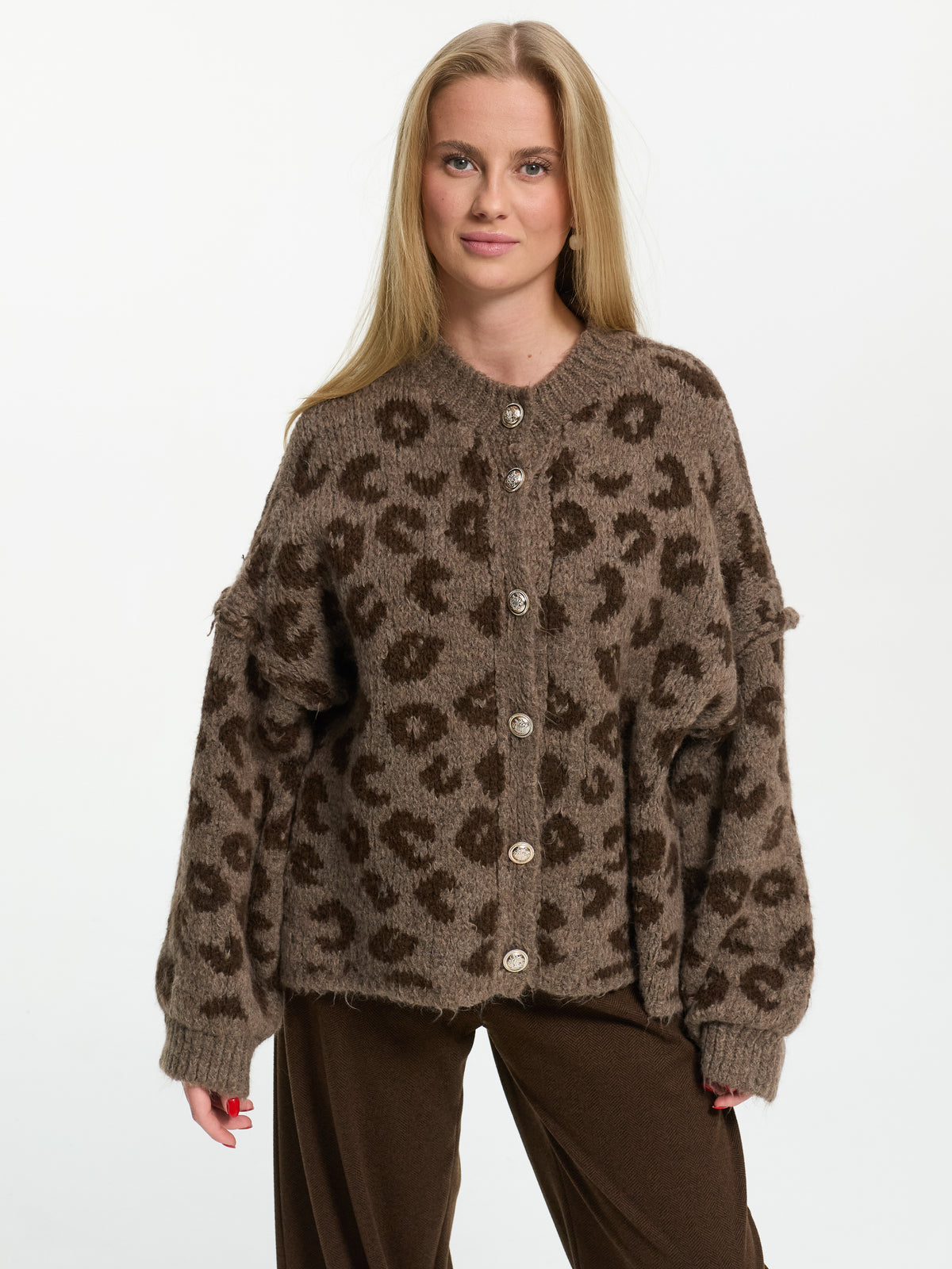 Cardigan "Elleana" in Leo Dunkel