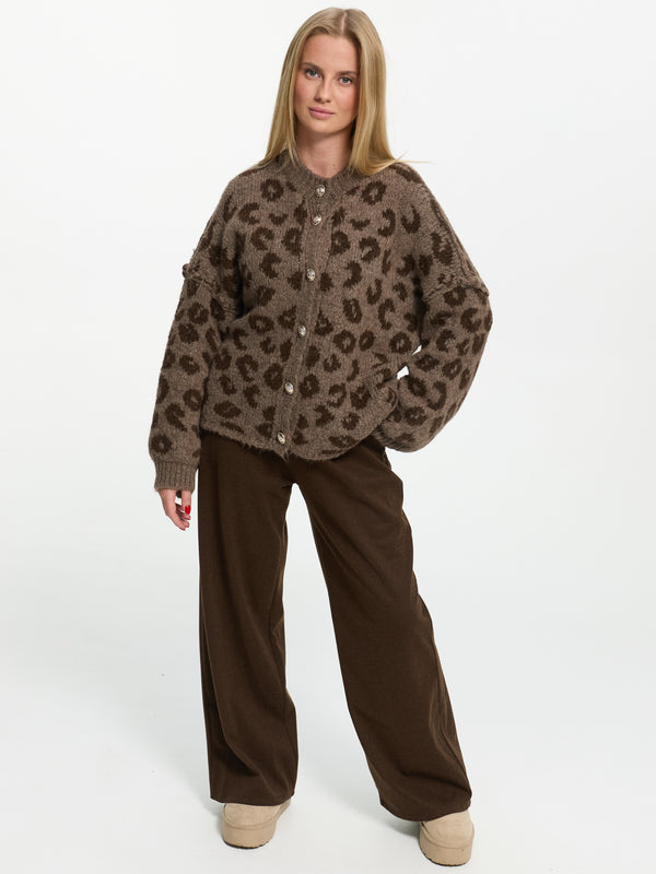 Cardigan "Elleana" in Leo Dunkel