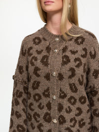 Cardigan "Elleana" in Leo Dunkel