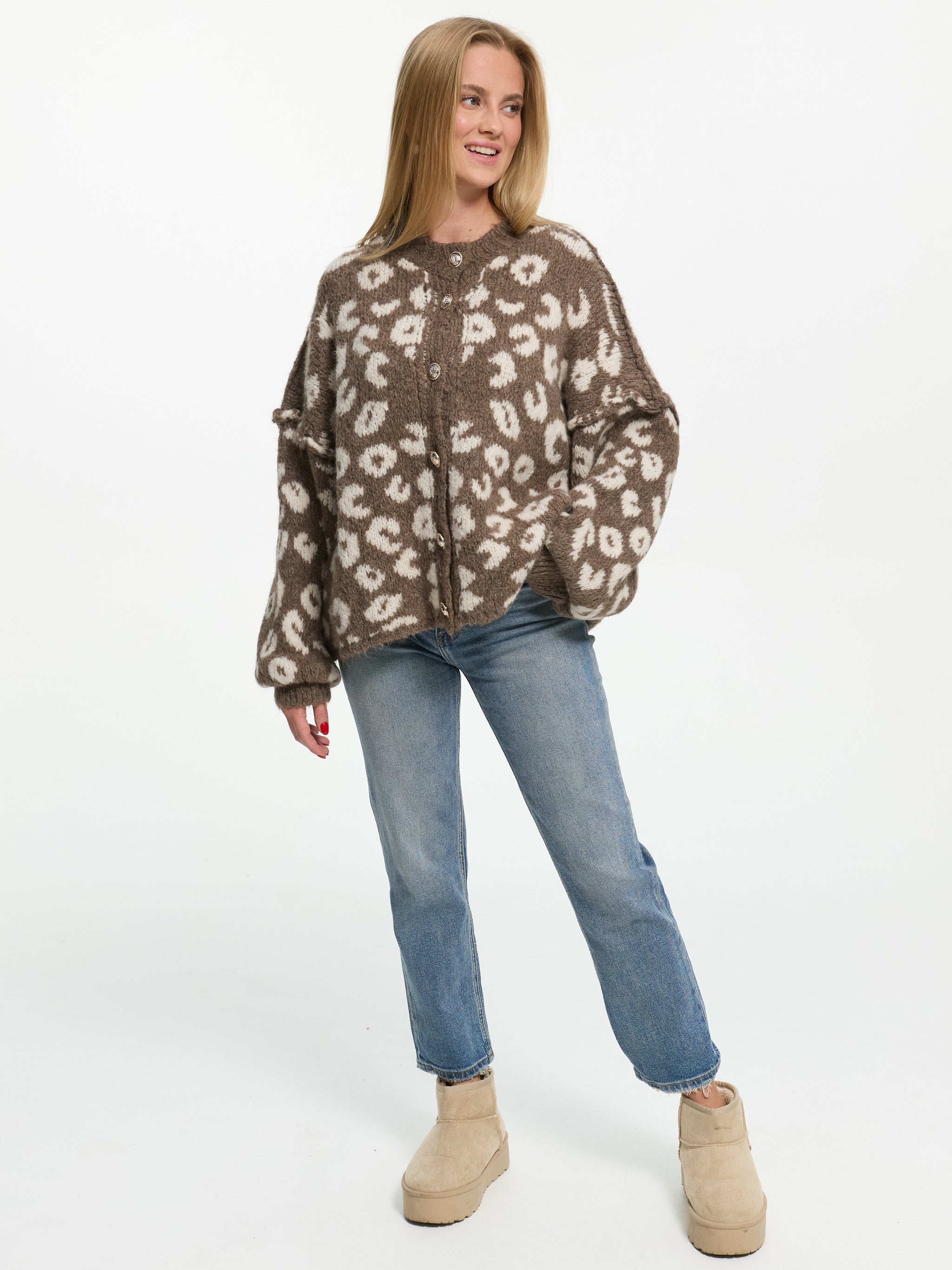 Cardigan "Elleana" in Leo Hell