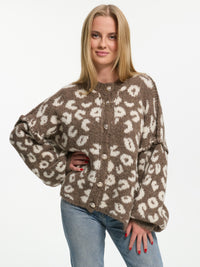 Cardigan "Elleana" in Leo Hell