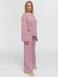 Langarmshirt „Martha“ Rosa/Burgundy