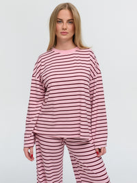 Langarmshirt „Martha“ Rosa/Burgundy