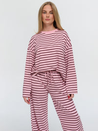 Langarmshirt „Martha“ Rosa/Burgundy