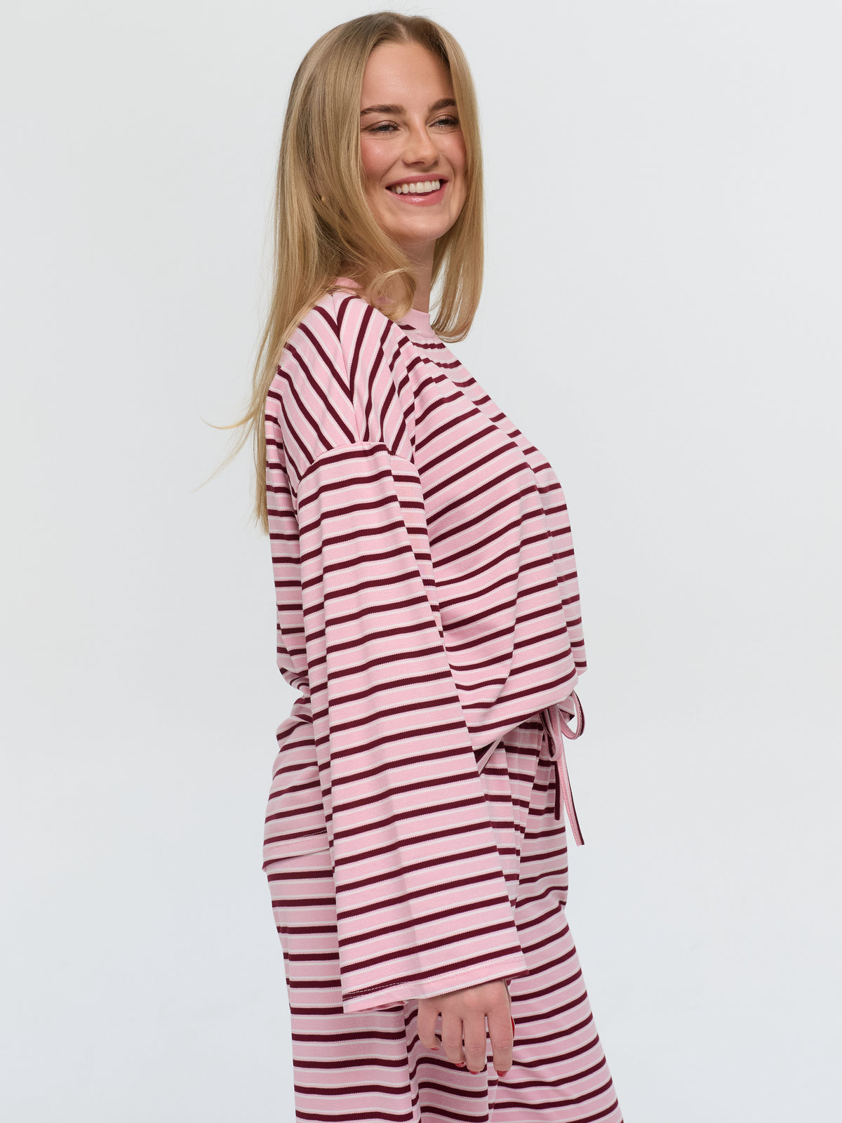 Langarmshirt „Martha“ Rosa/Burgundy