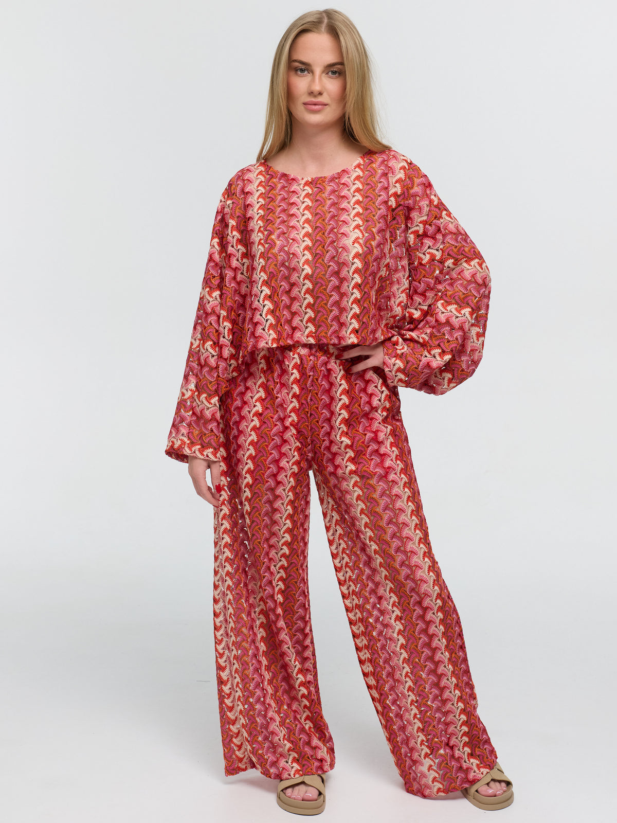 Ibiza Wave Set "Aléa" in Rosa/Rot