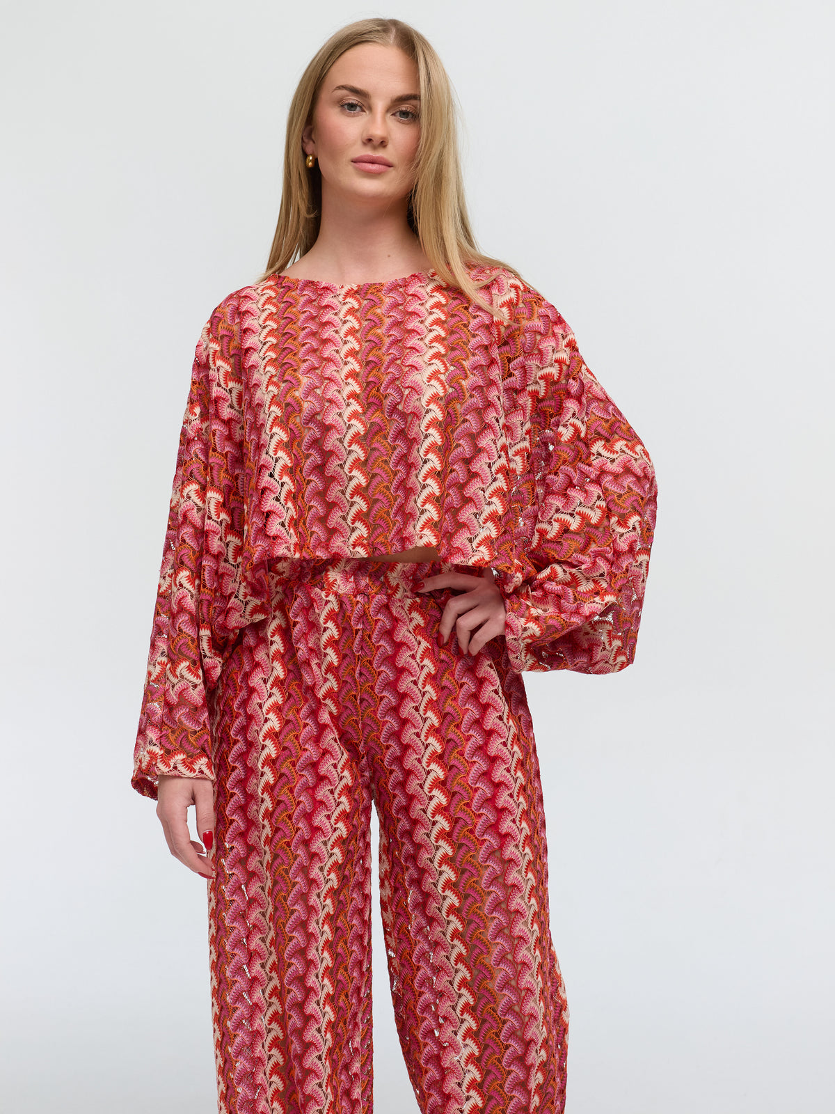 Ibiza Wave Set "Aléa" in Rosa/Rot